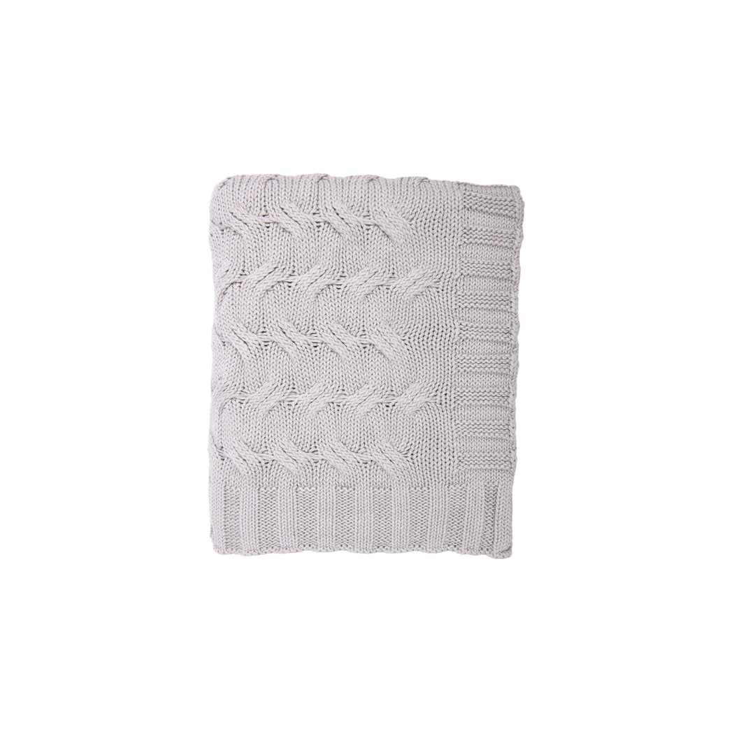 Chunky Cable - Cripple Grey Blanket