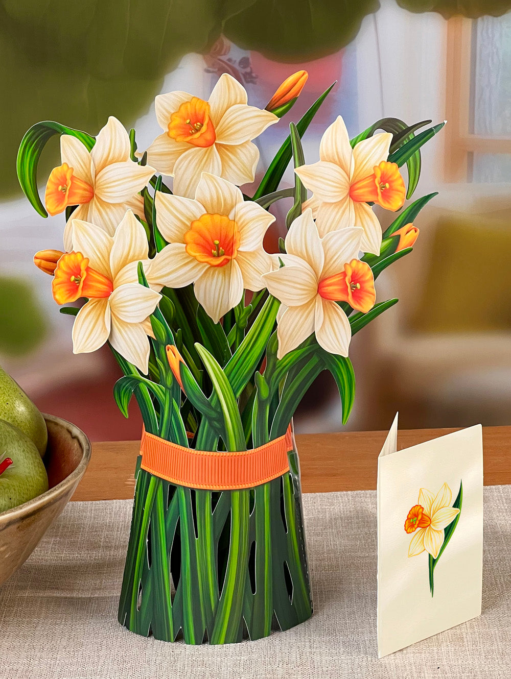 Daffodils Pop up Flower Bouquet Card