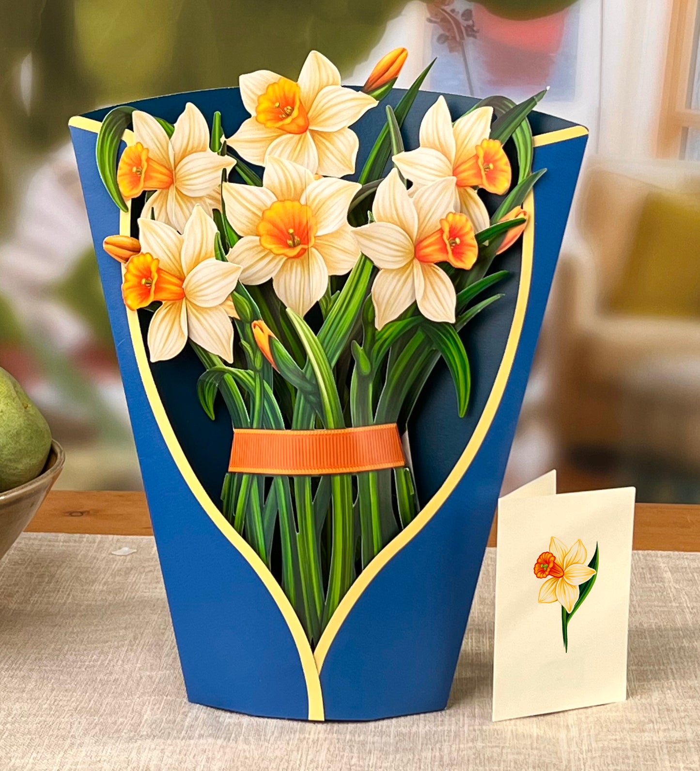 Daffodils Pop up Flower Bouquet Card