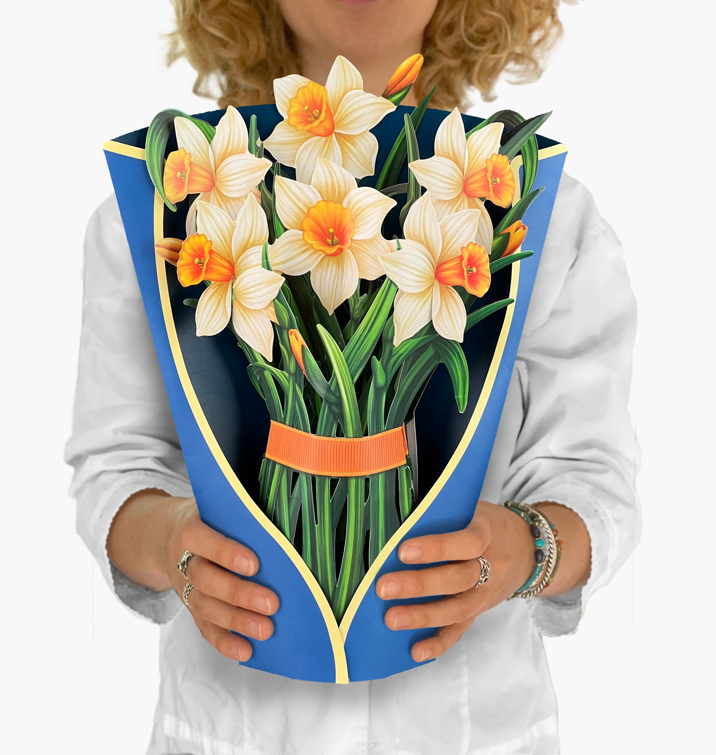 Daffodils Pop up Flower Bouquet Card