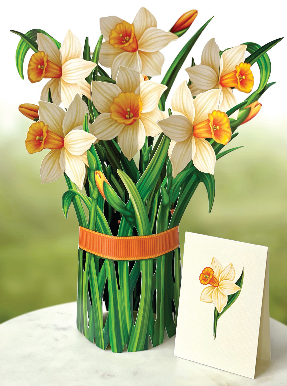 Daffodils Pop up Flower Bouquet Card