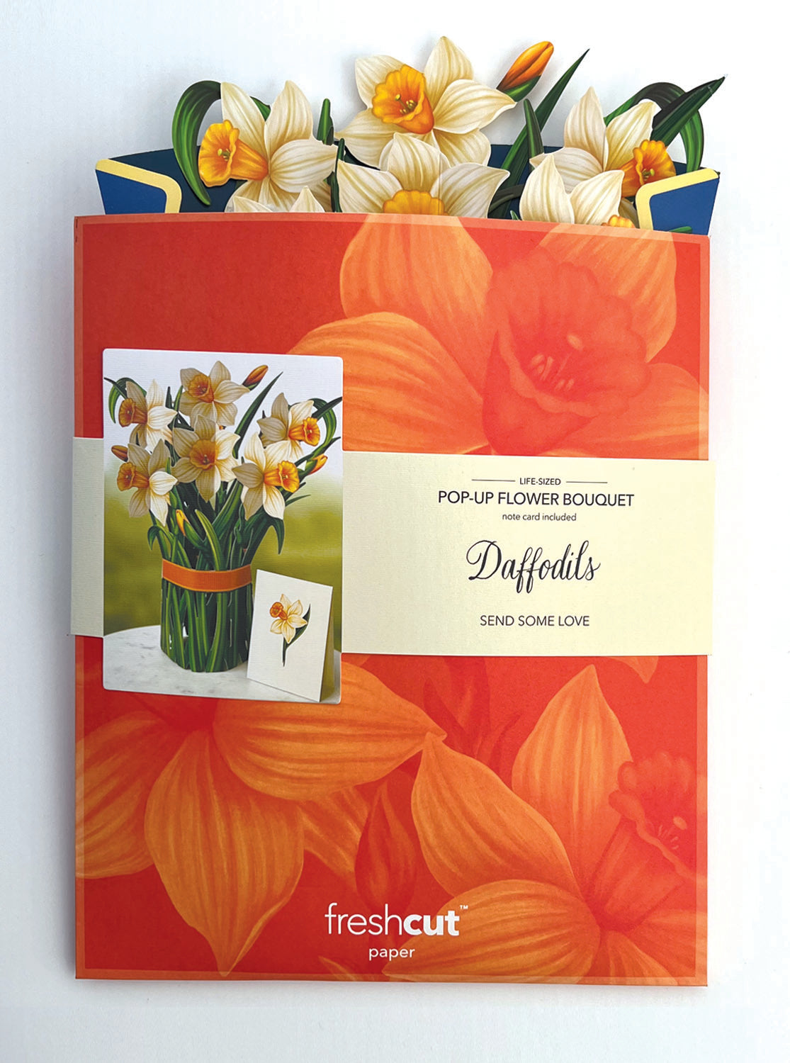 Daffodils Pop up Flower Bouquet Card