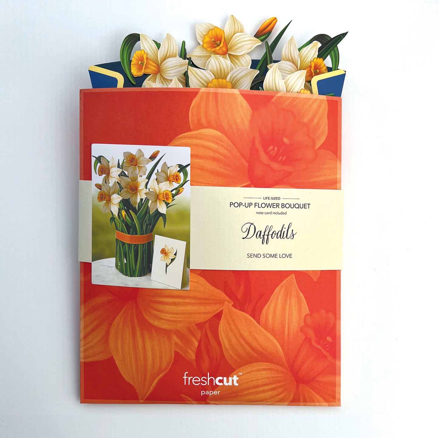 Daffodils Pop up Flower Bouquet Card
