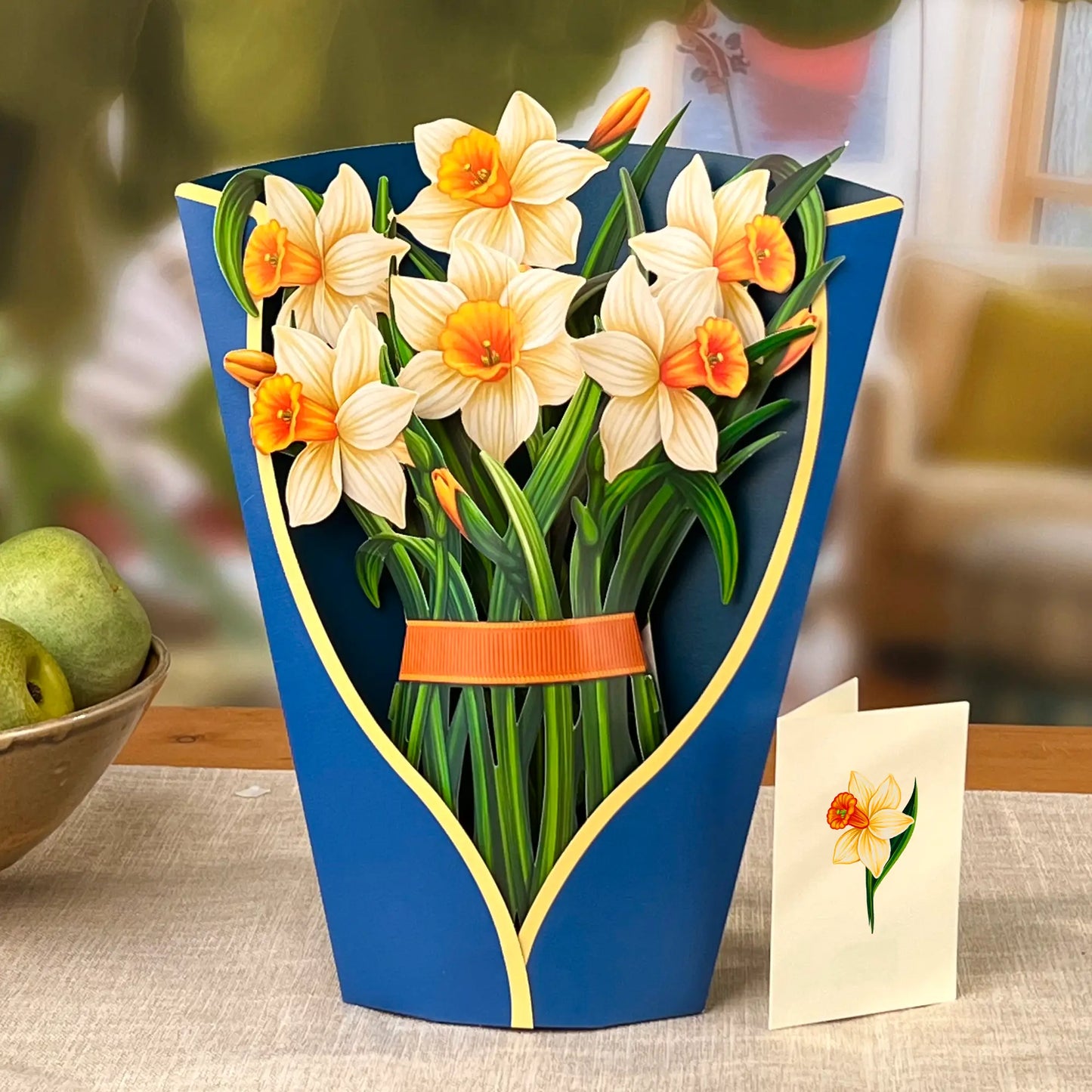 Daffodils Pop up Flower Bouquet Card