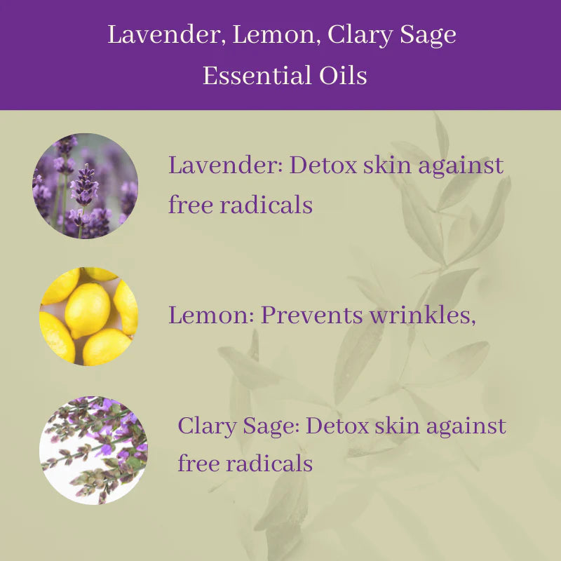 Detox & Relax Natural Therapeutic Body Wash (Lavender, Lemon, Clary Sage)