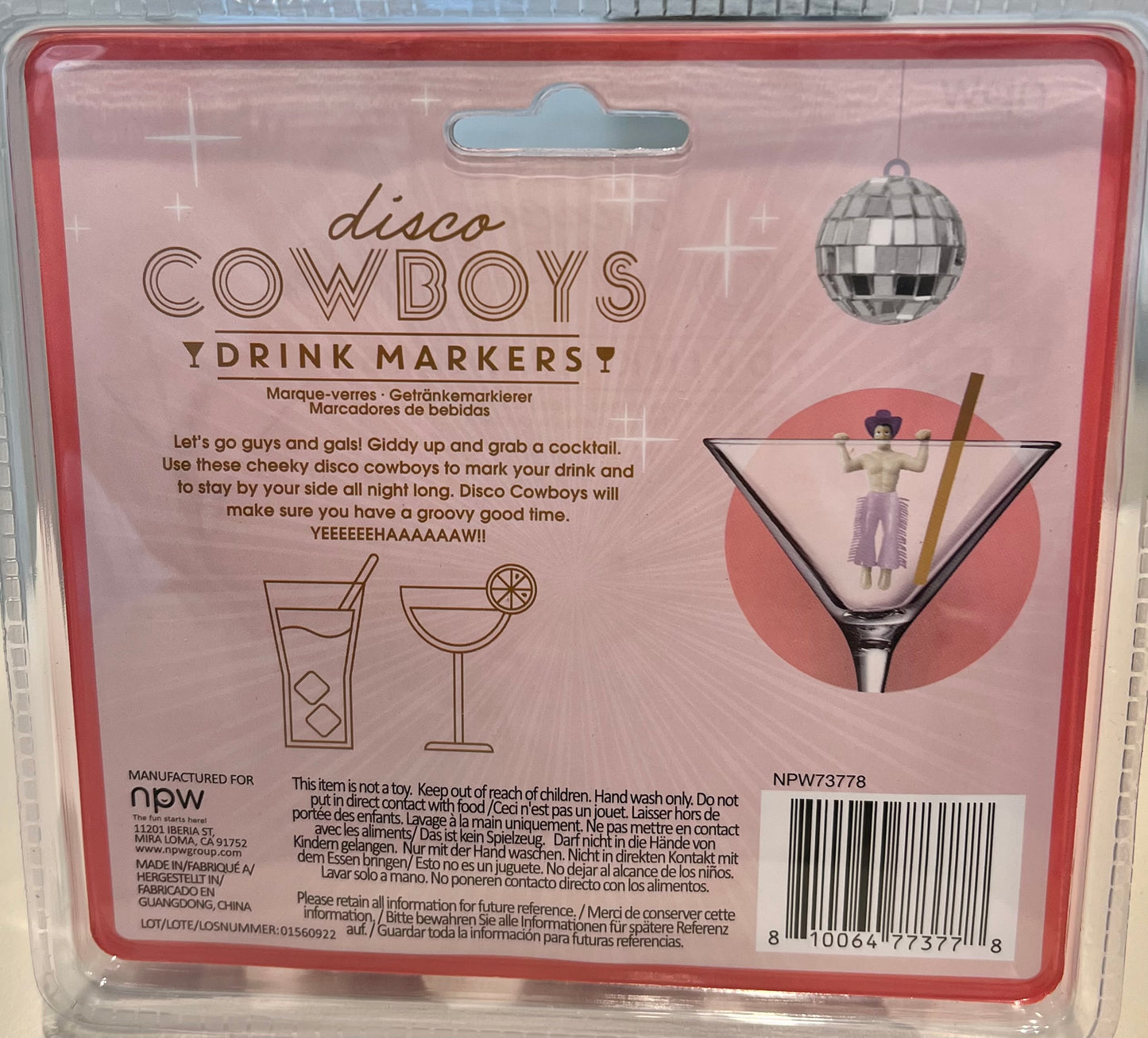 Disco Cowboys Drink Markers