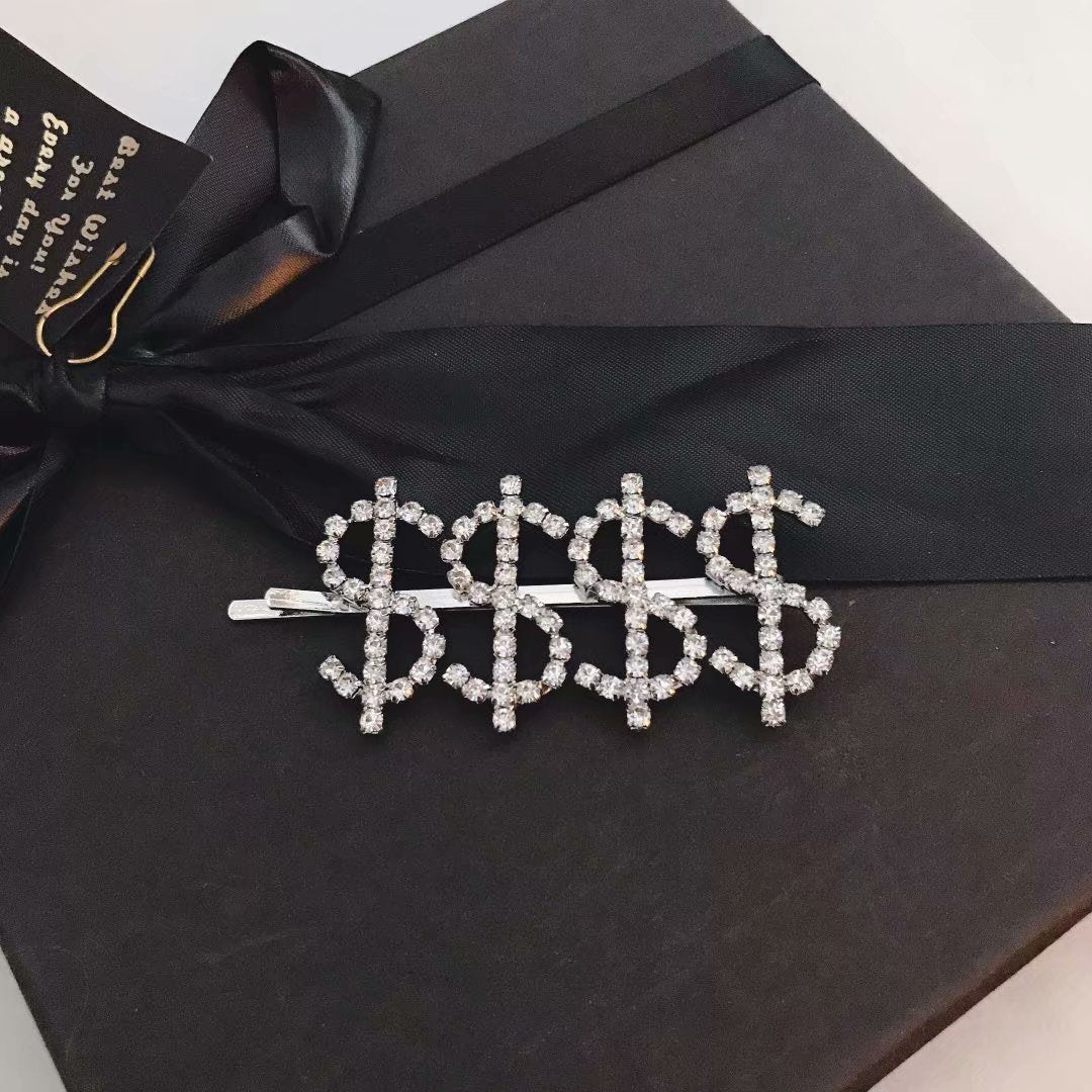 Dollar Rhinestone Hair Clip