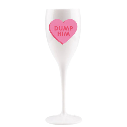 Dump Him Champagne Flute