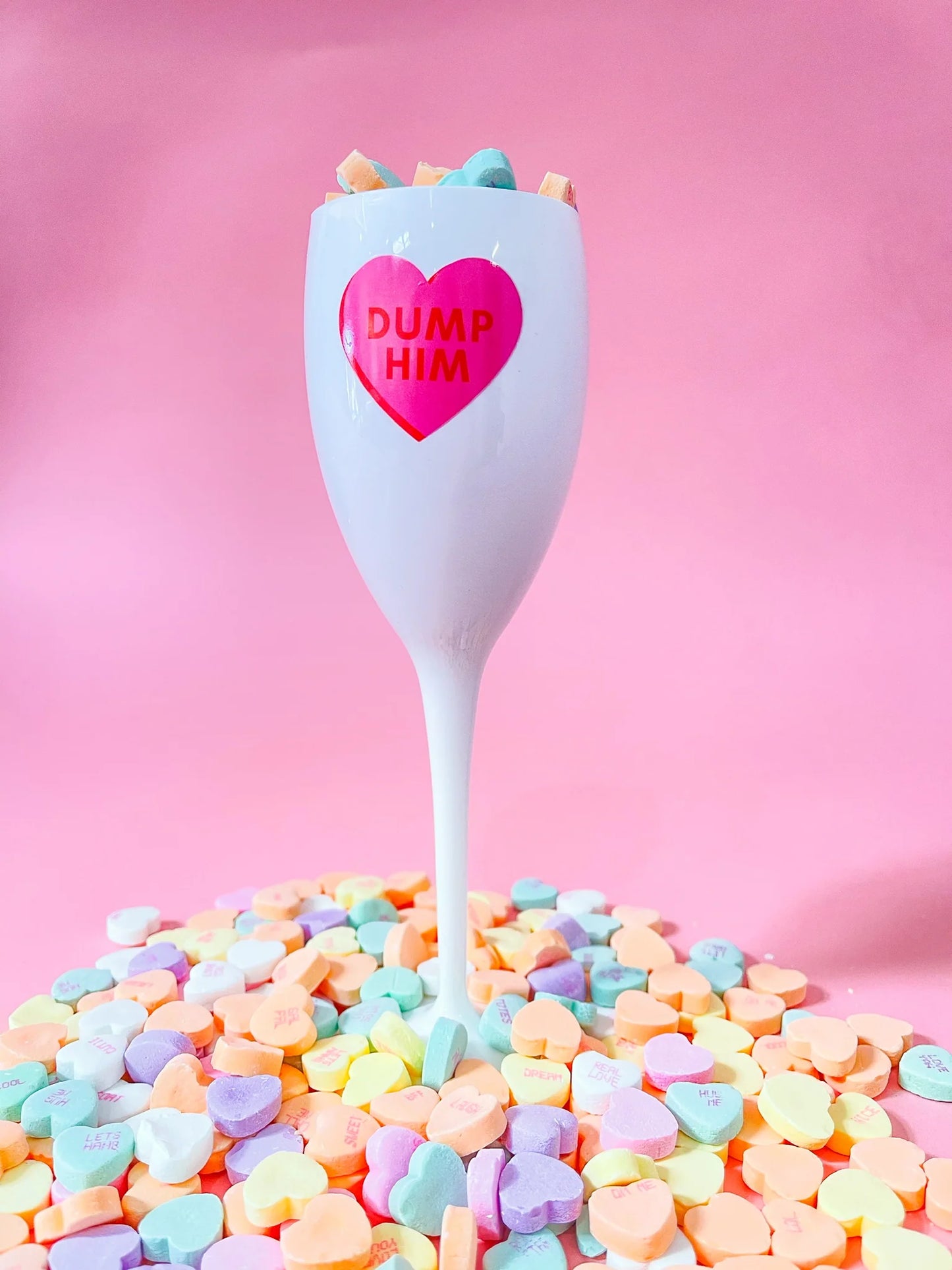 Dump Him Champagne Flute