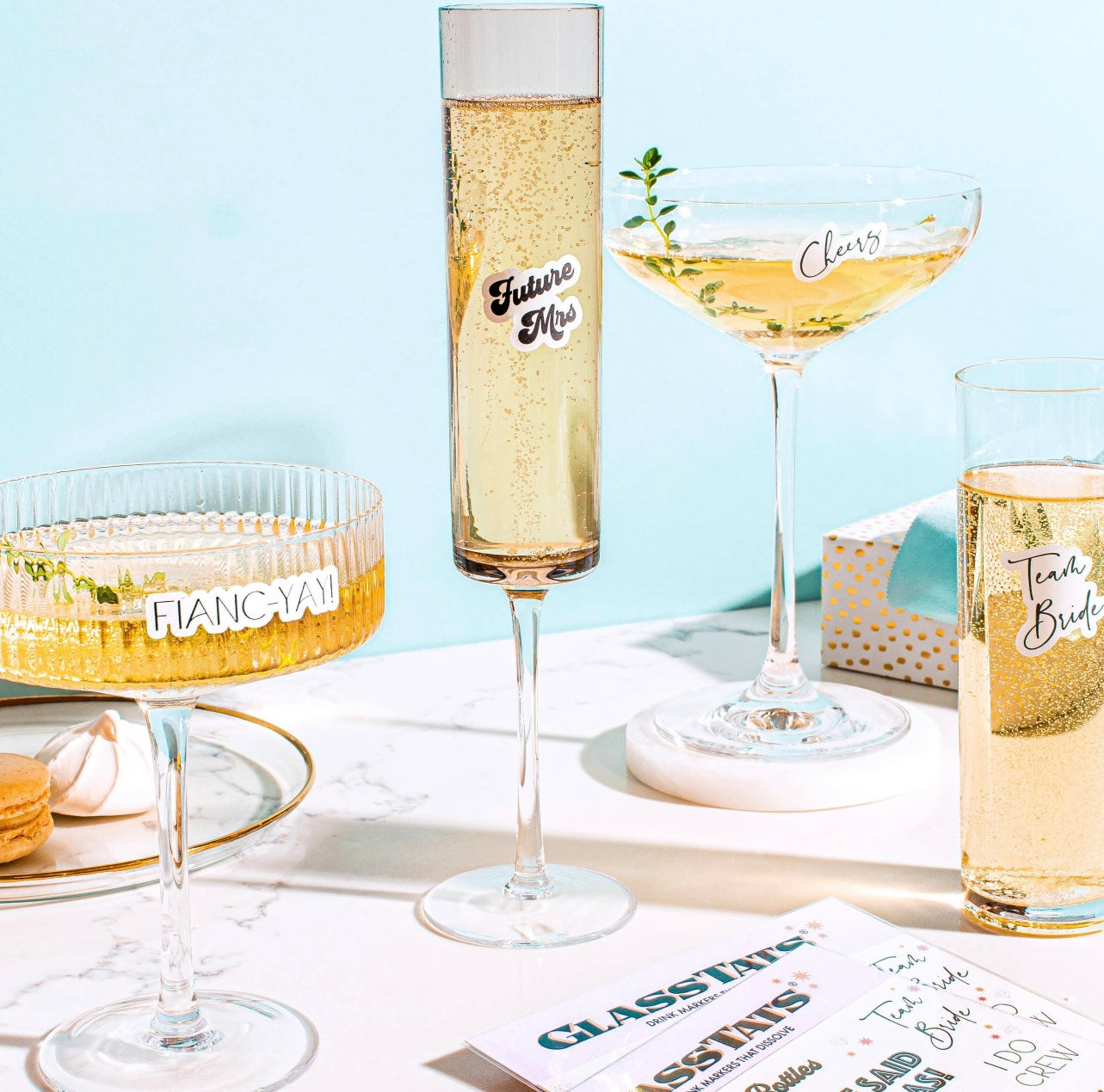 Engagement Drink Glass Markers