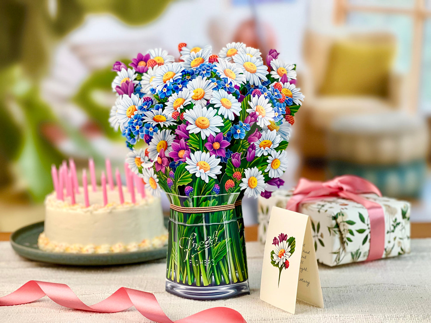 Field of Daisies Pop Up Flower Bouquet