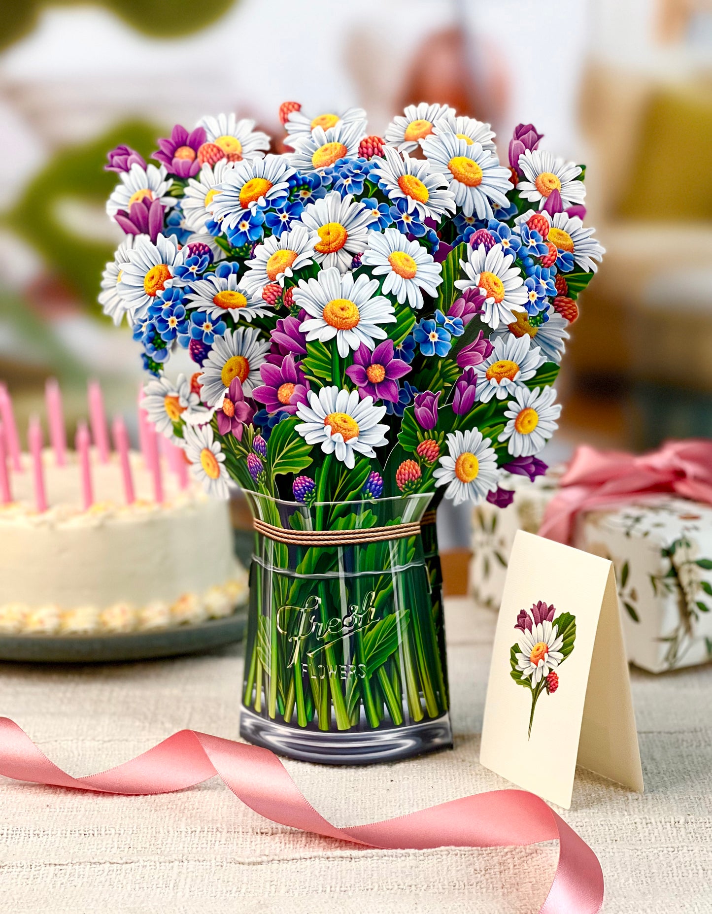 Field of Daisies Pop Up Flower Bouquet