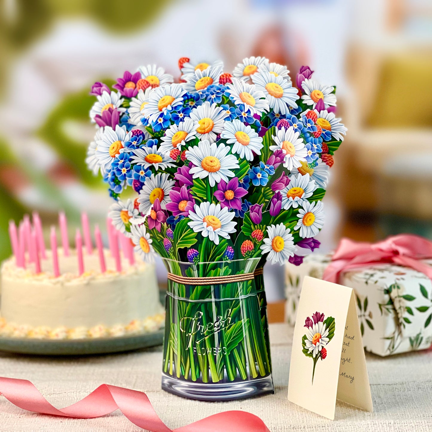 Field of Daisies Pop Up Flower Bouquet