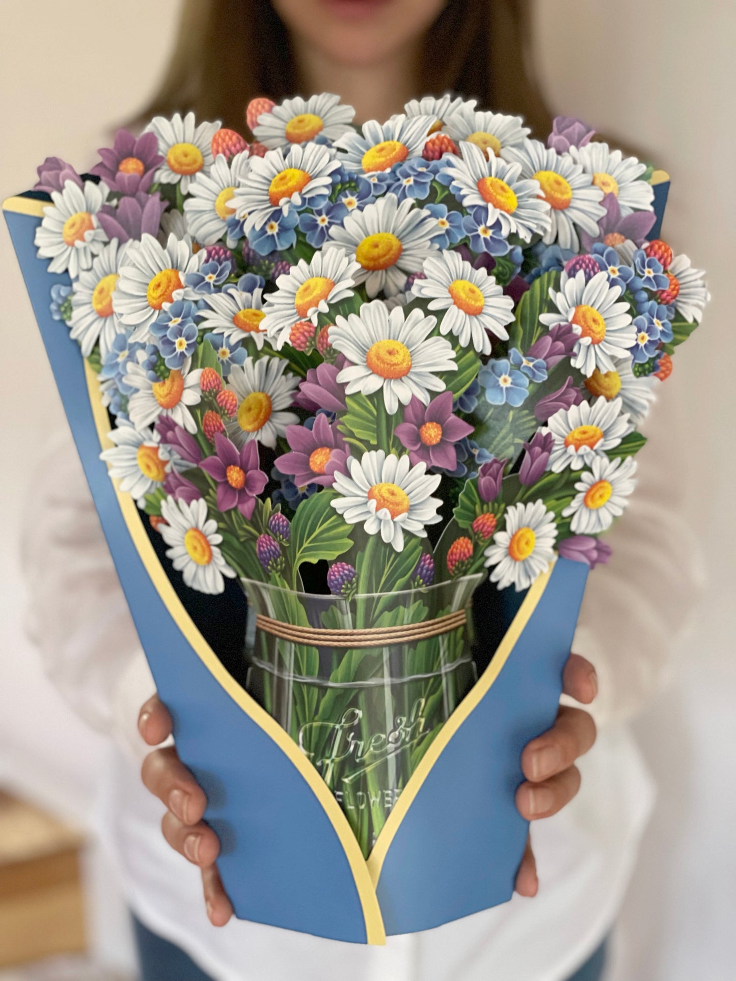 Field of Daisies Pop Up Flower Bouquet