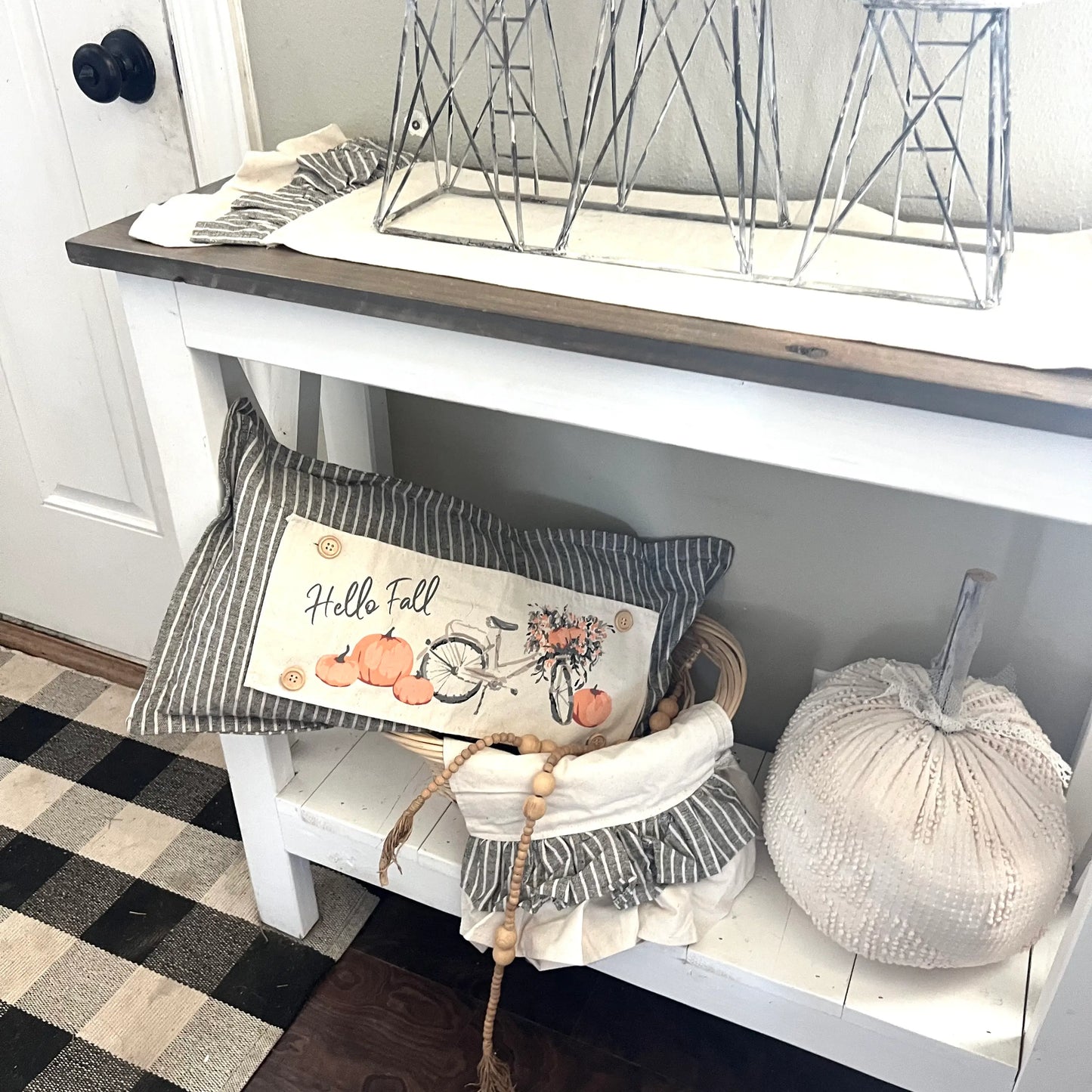 Hello Fall Seasonal Pillow Panel