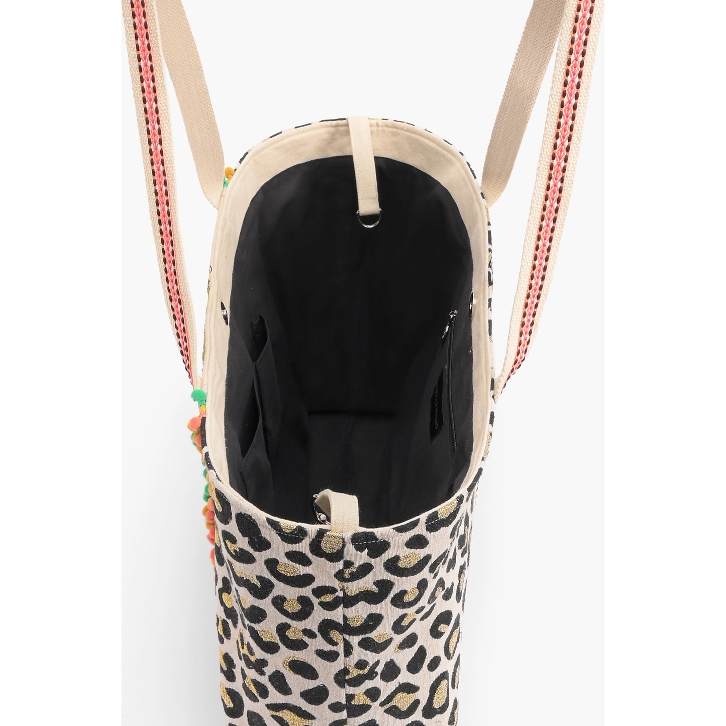 Forestry Leopard Embellished Tote
