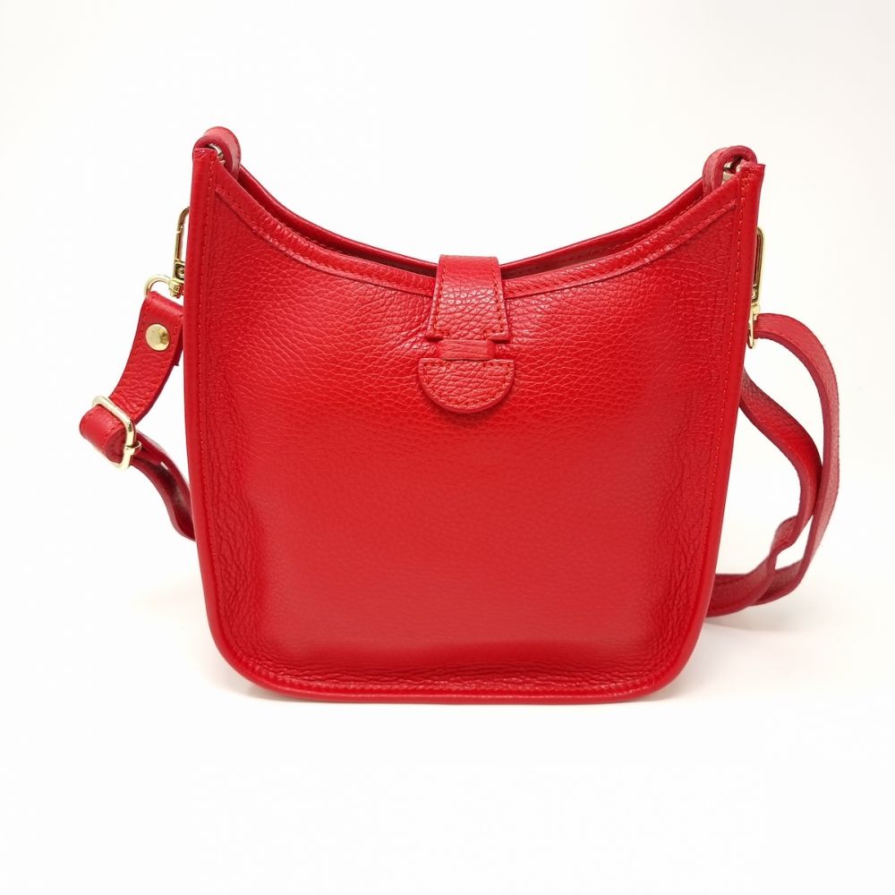 Medium Navy Leather Bag from Italy