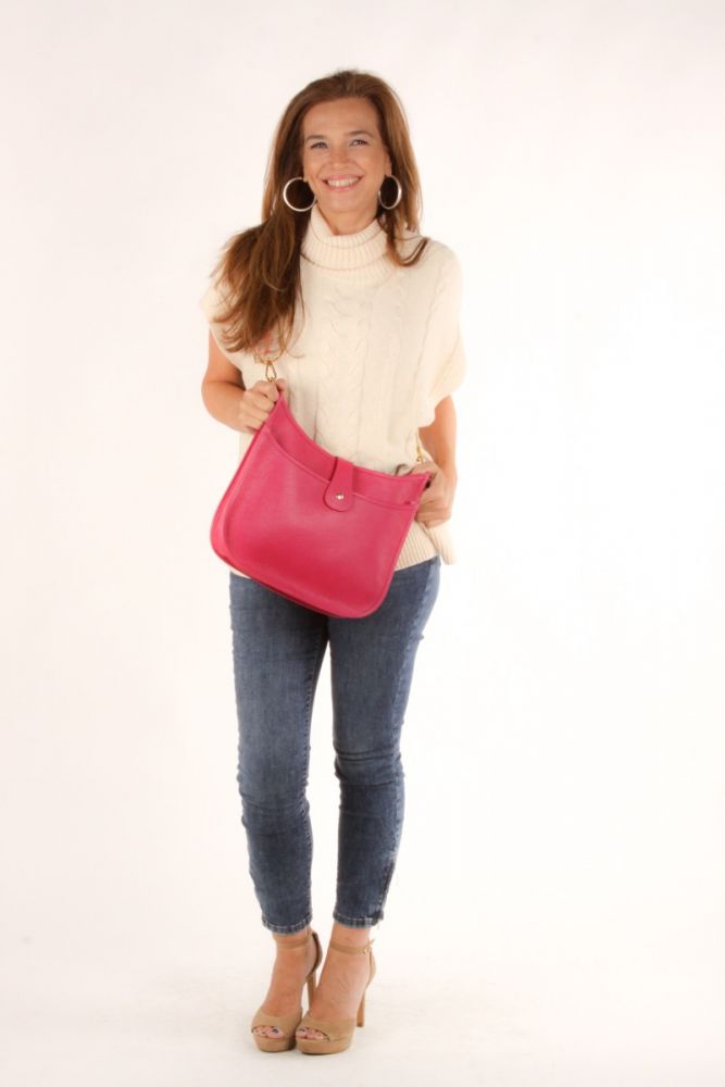 Leather Black Bag from Italy