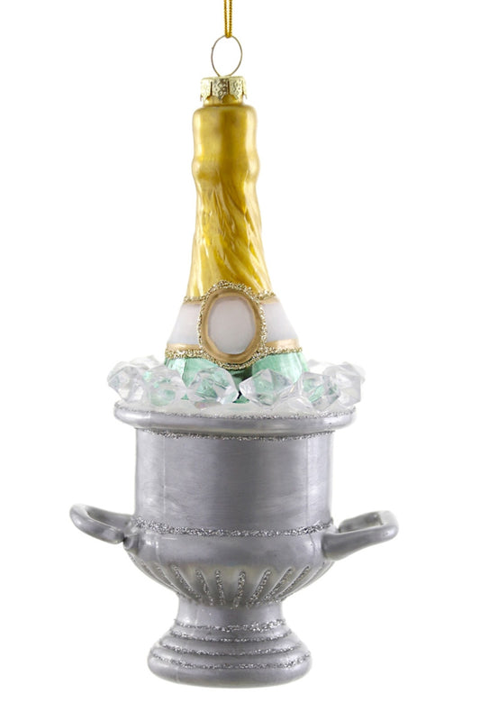 Champagne on Ice - Blue Ornament