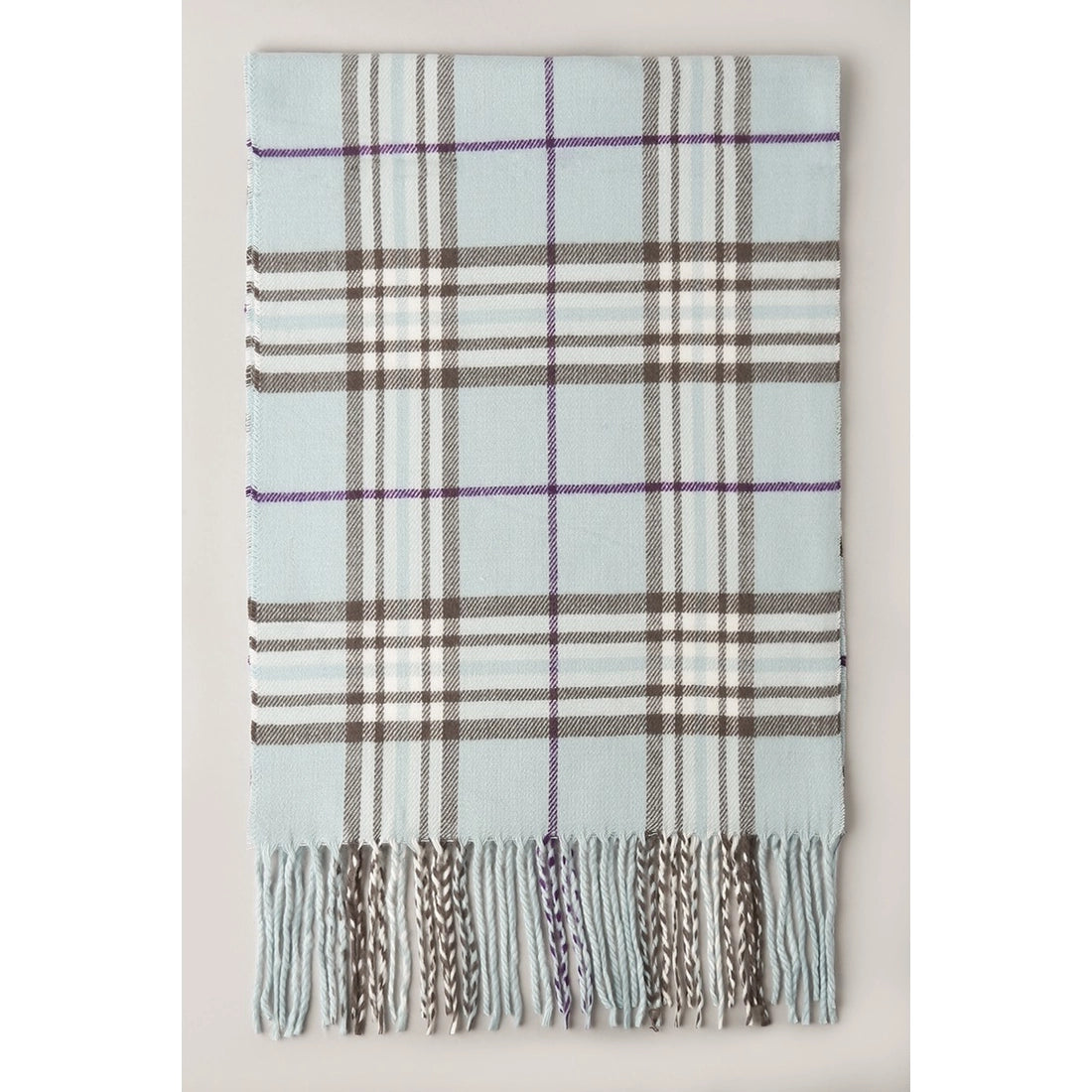 Giant Check Cashmere Feel Muffler Scarf - 2 Colors