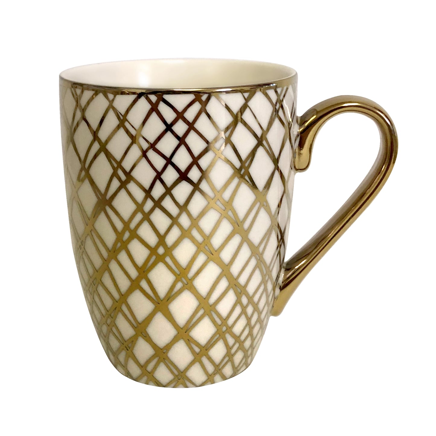 Gold Plated Mugs Matrix Gold Plated Tapered Mugs (6) asst