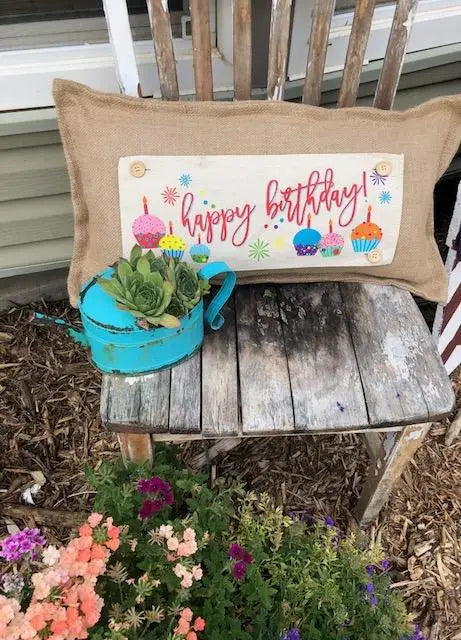 Happy Birthday Pillow Panel