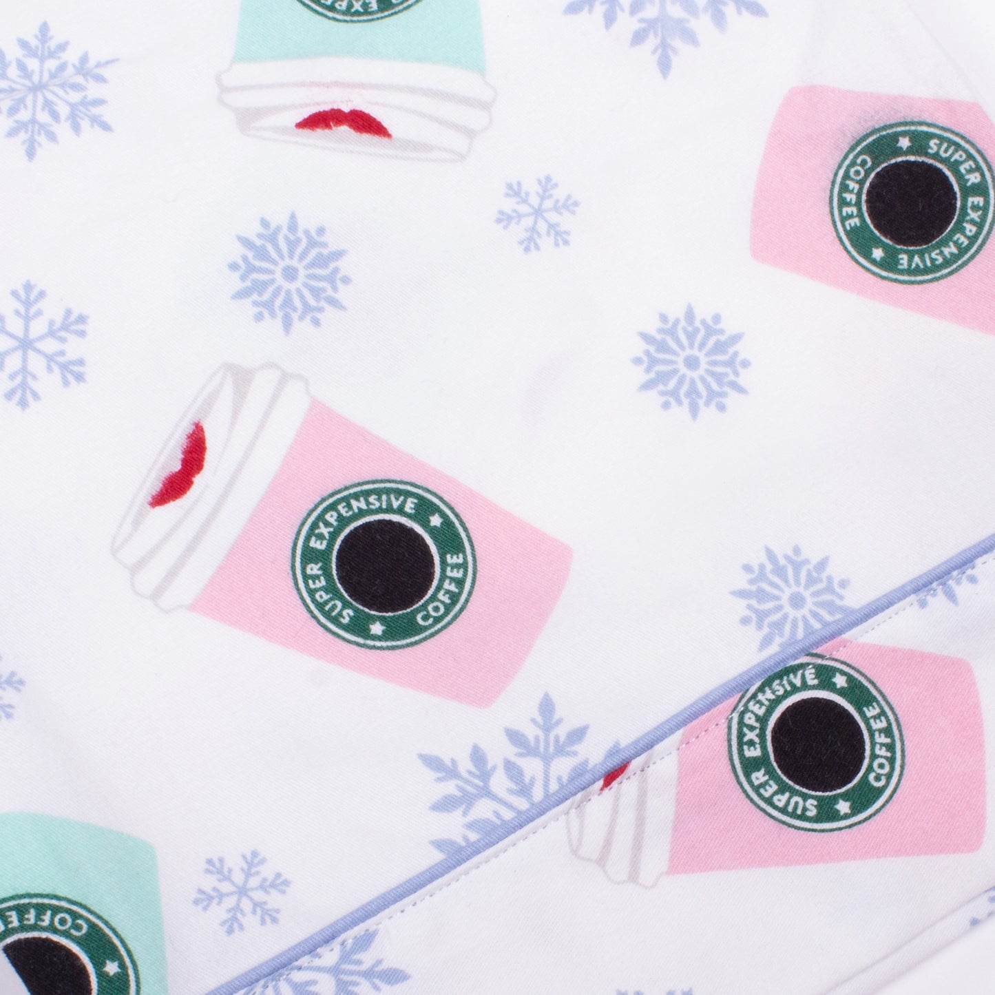 Holiday Christmas Coffee PJ & Scrunchie Set