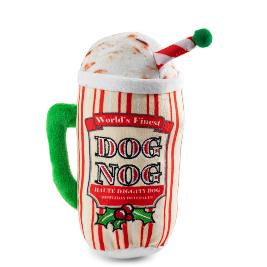 Holiday Dog Nog Christmas Dog Toy