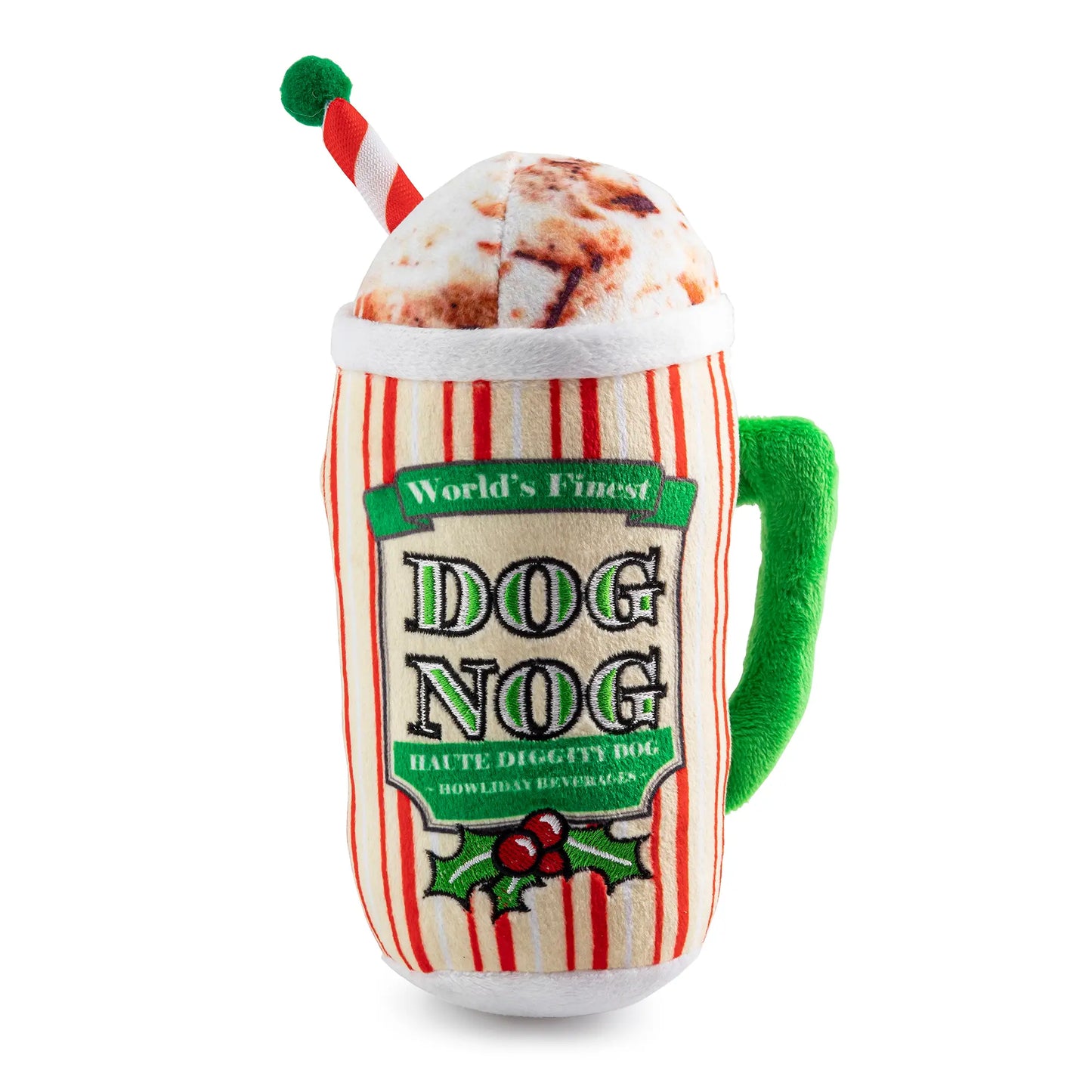 Holiday Dog Nog Christmas Dog Toy