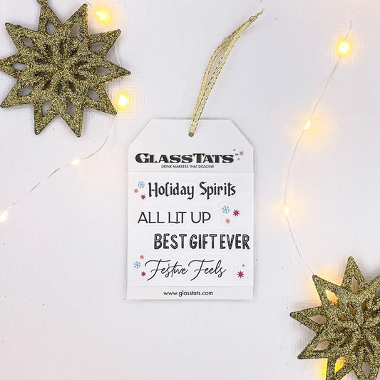 Holiday Drink Markers Gift Tag