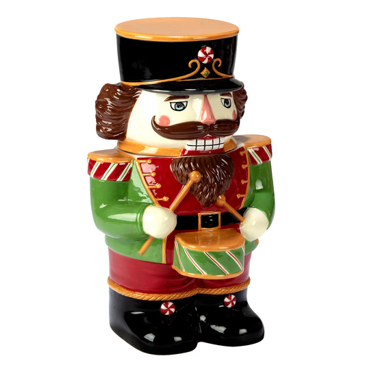 Holiday Magic - Nutcracker 3-D Nutcracker Cookie Jar 10.75"