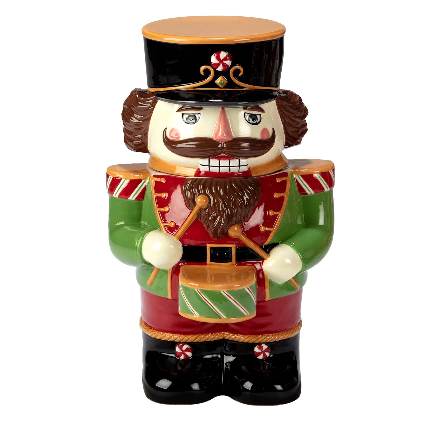 Holiday Magic - Nutcracker 3-D Nutcracker Cookie Jar 10.75"