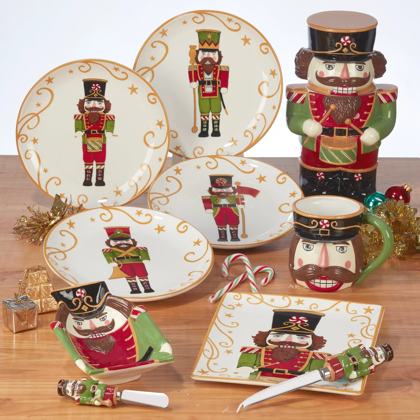 Holiday Magic - Nutcracker 3-D Nutcracker Cookie Jar 10.75"