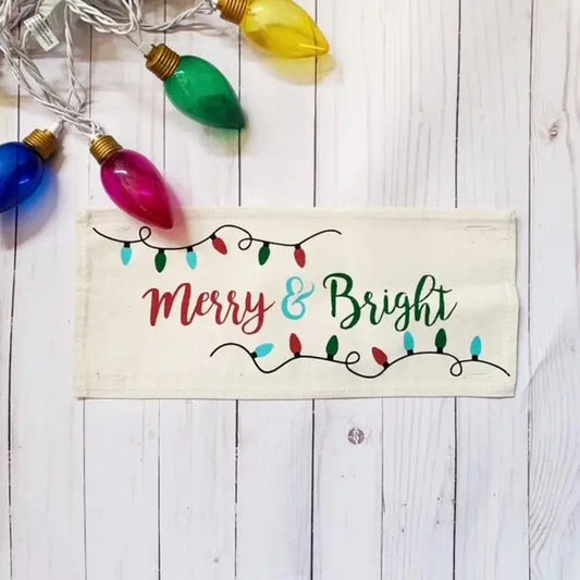 Holiday Pillow Panel: Merry & Bright Christmas