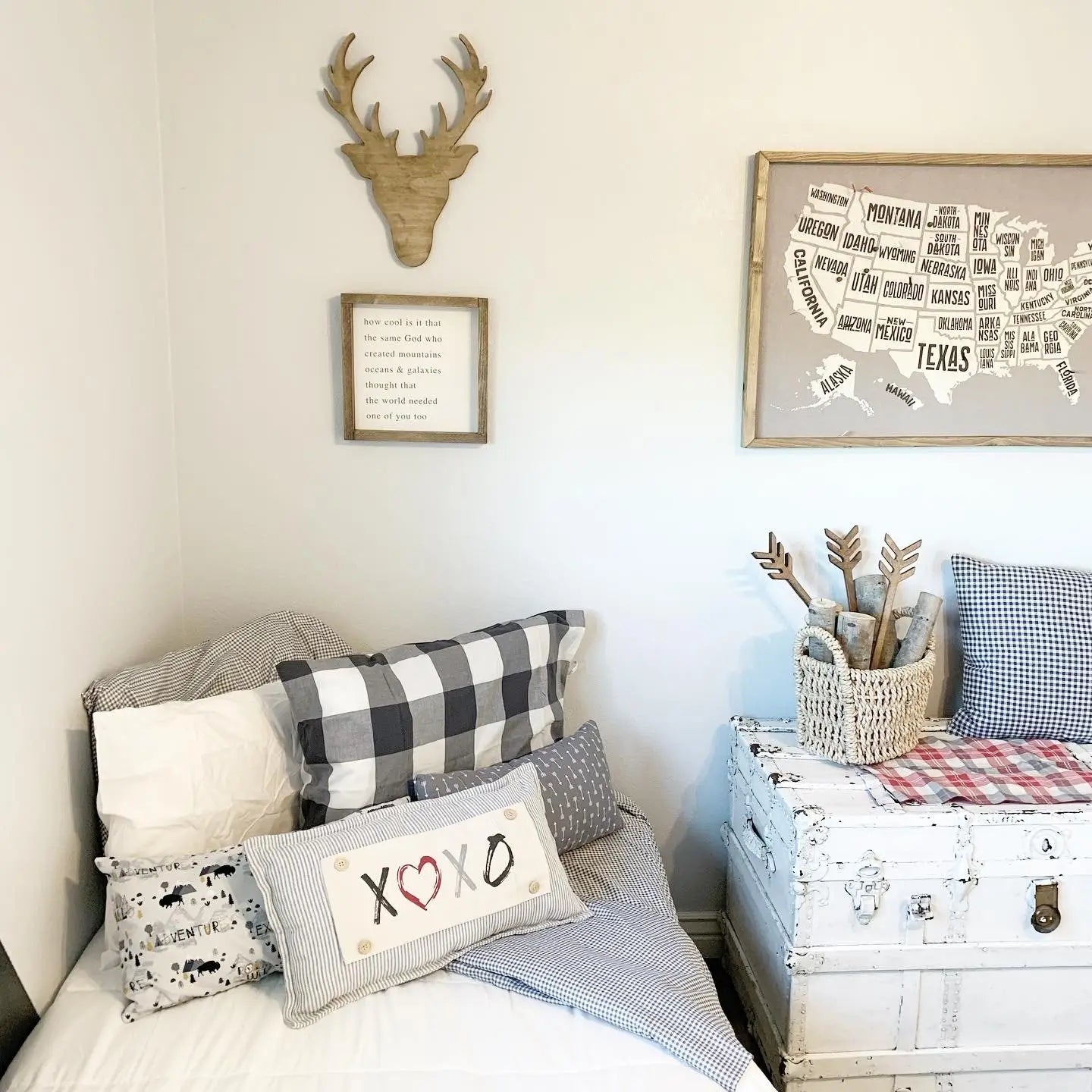 xoxo Valentine's Day Pillow Panel