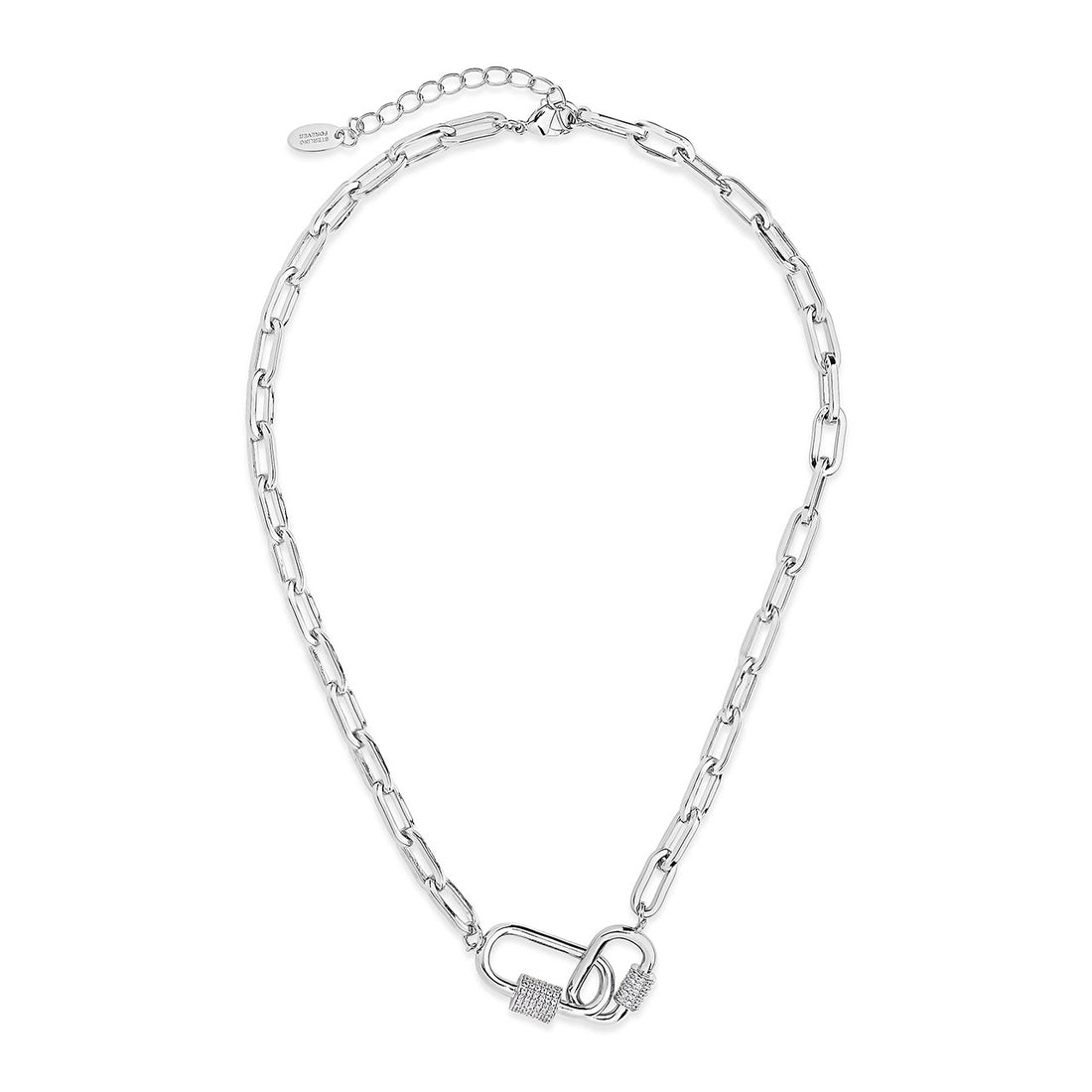 Interlocking Carabiner Pendant Necklace