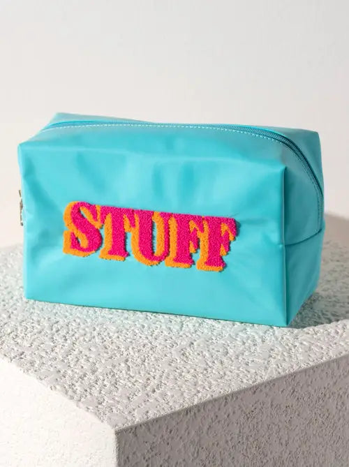 Joy "Stuff" Zip Pouch - Turquoise