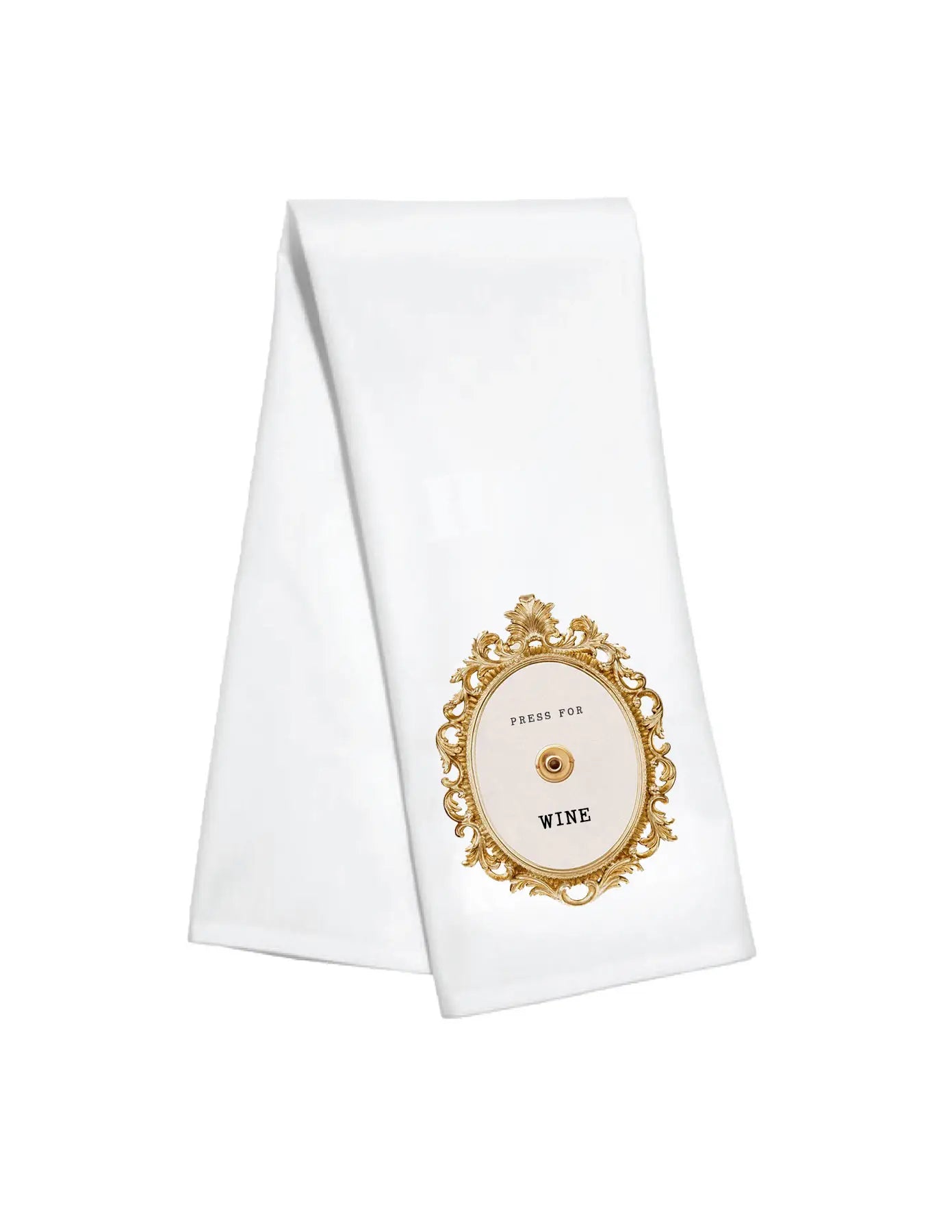 Kitchen Towel- Press for Wine