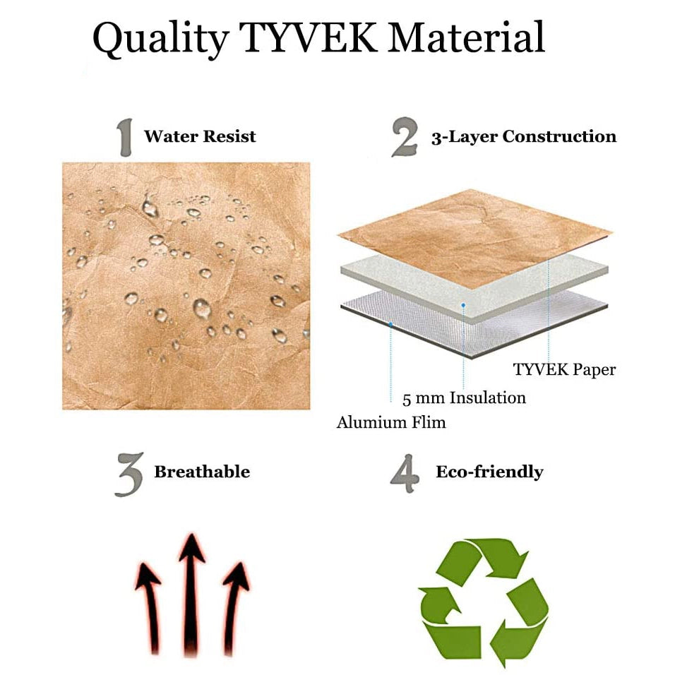 Koverupz Tyvek Leopard Art Insulated Wine Bottle/40oz