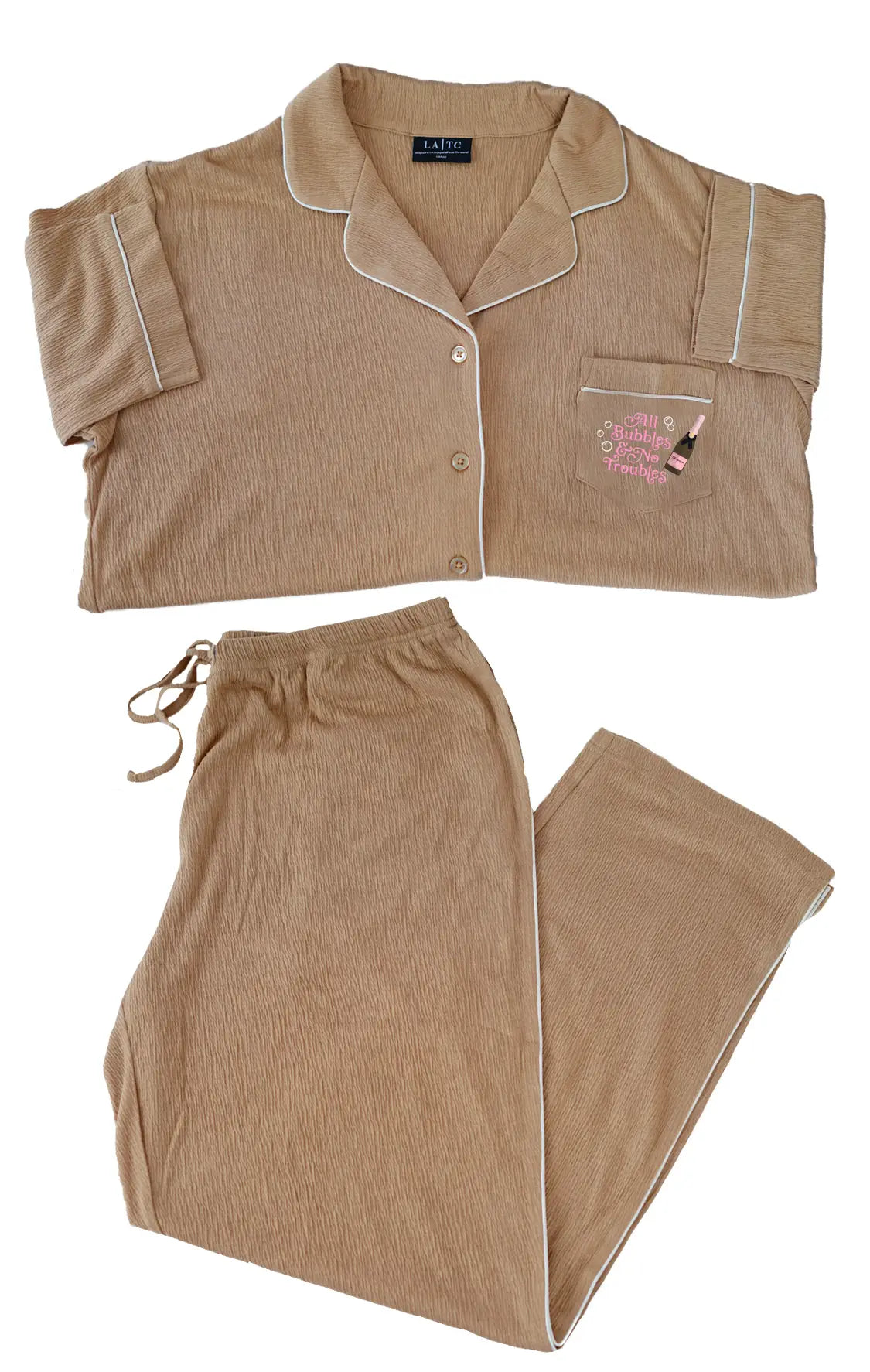 LUXE PAJAMA SET - All Bubbles No Troubles