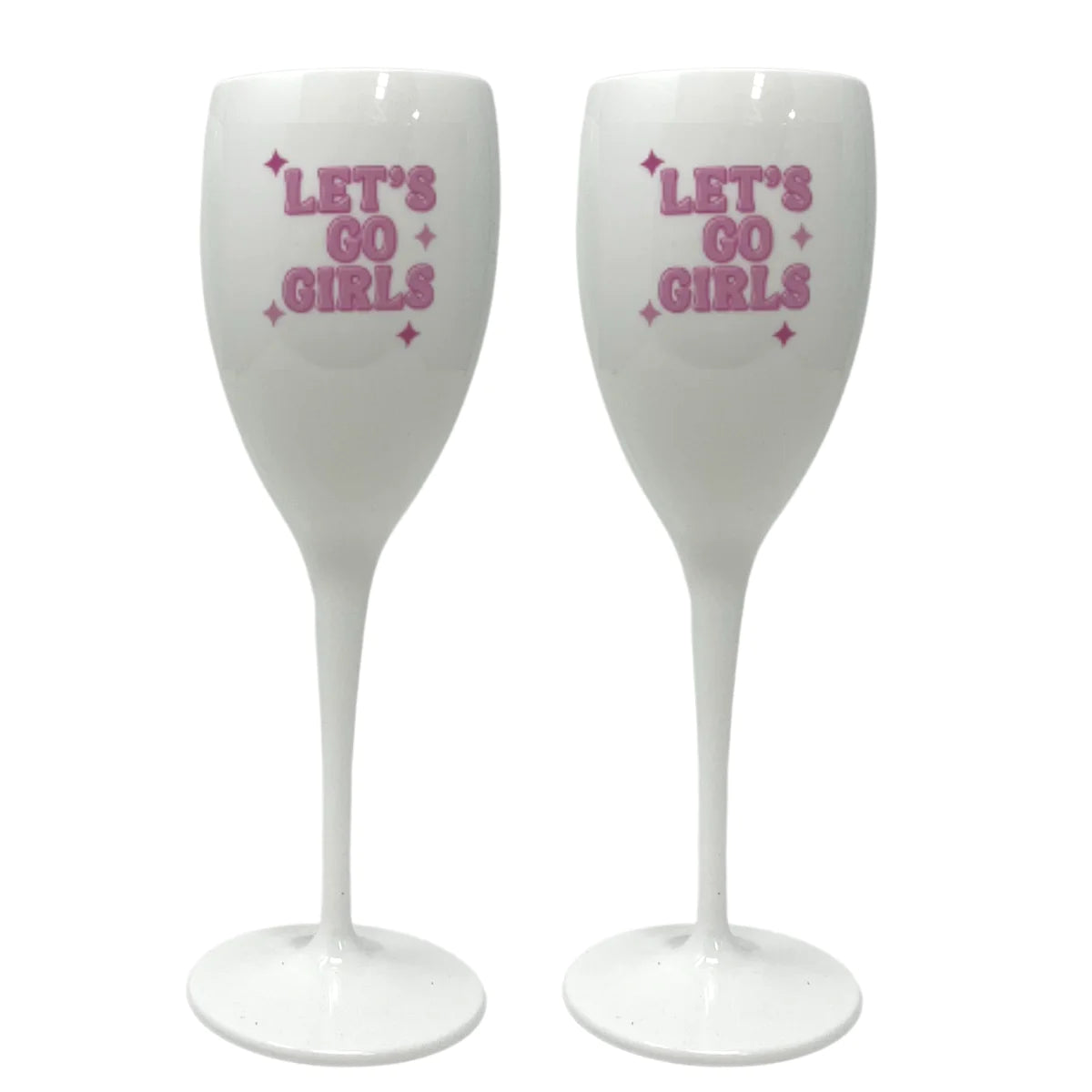 Let's Go Girls Champagne Flute