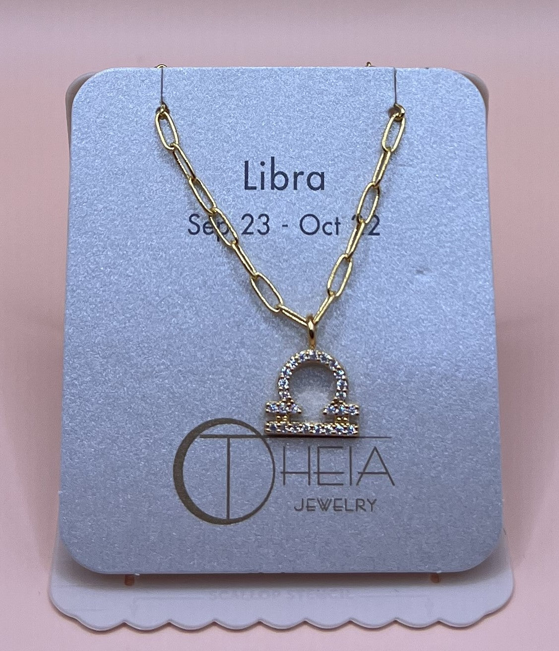 Zodiac sign necklace