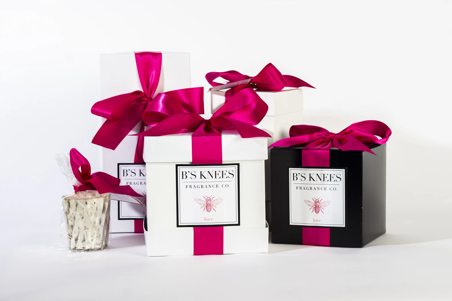 Love Candles 2 Wick - White Glass