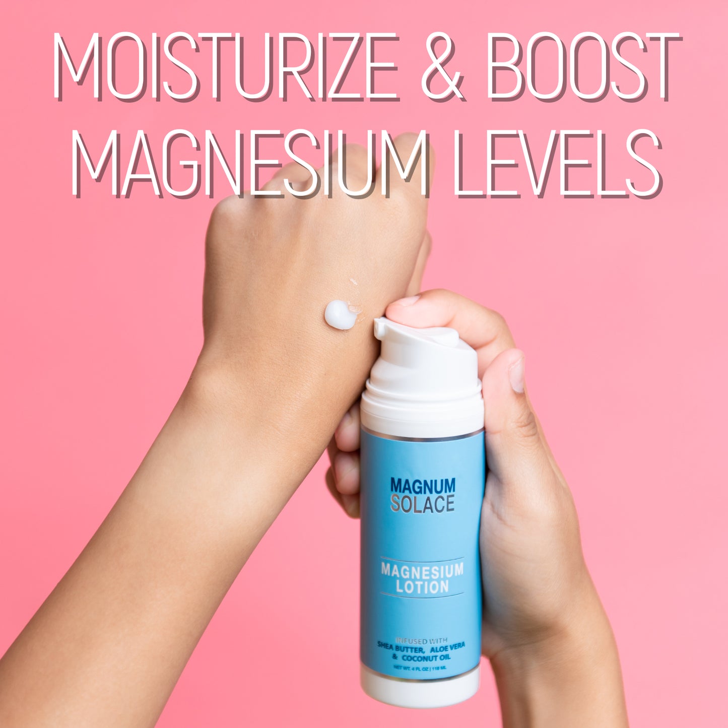 Magnesium Lotion with Aloe, Shea and Coconut (Lemon Verbena)