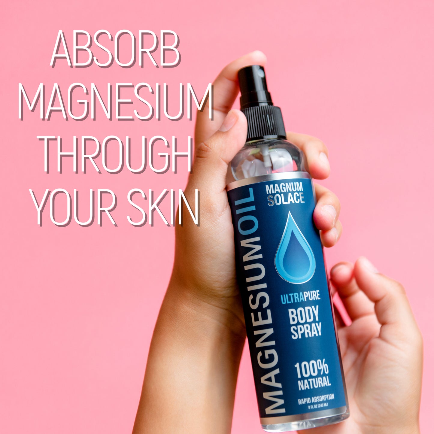Magnesium Oil Spray for Restless Legs, Sleep, Muscle Relief, 34 oz Refill