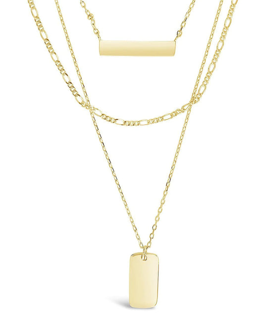 Triple Layered Bar Necklace