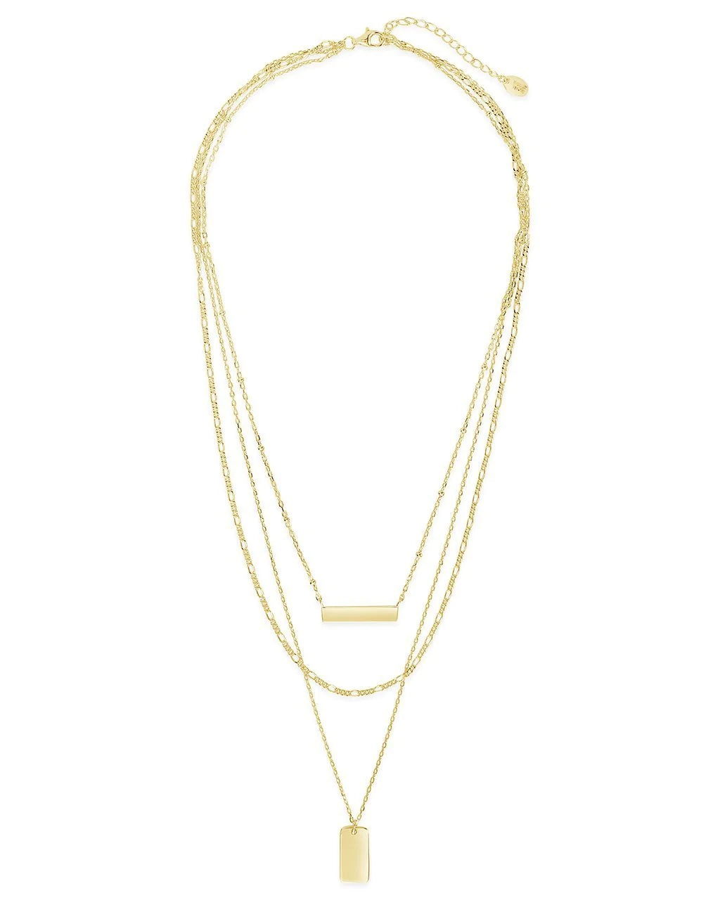 Triple Layered Bar Necklace