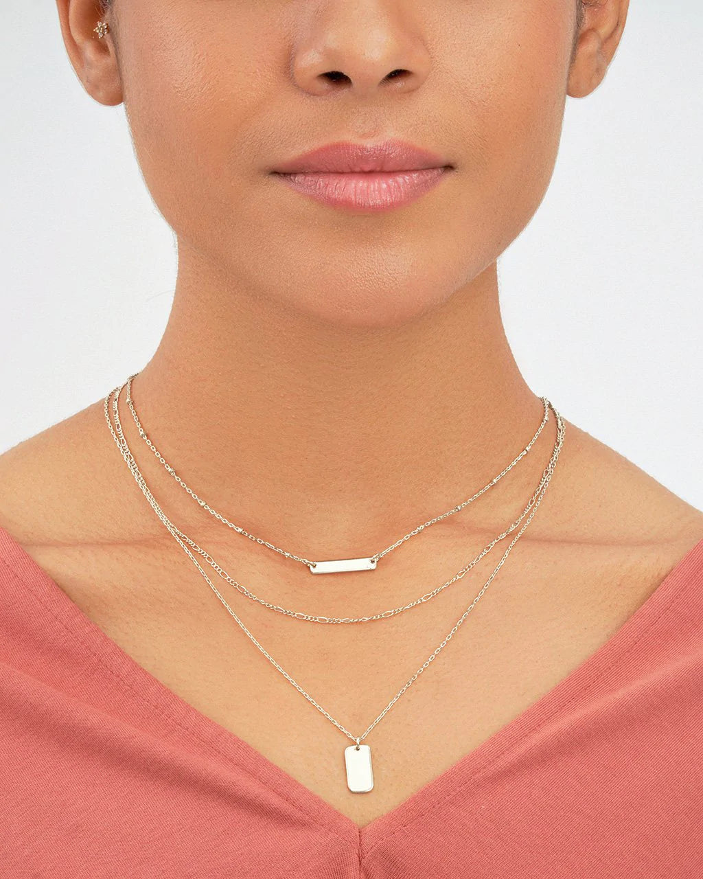 Triple Layered Bar Necklace