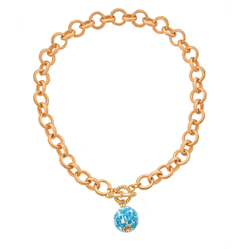 Floral Necklace - Turquoise