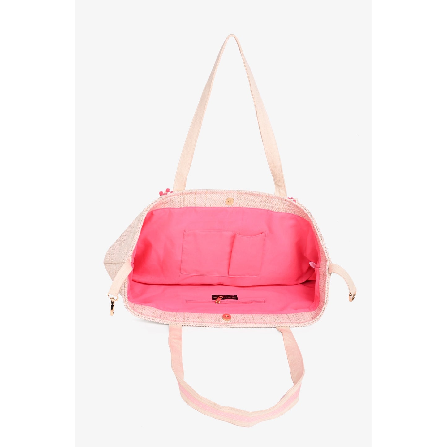 Natural Honey Bee Embellished Tote